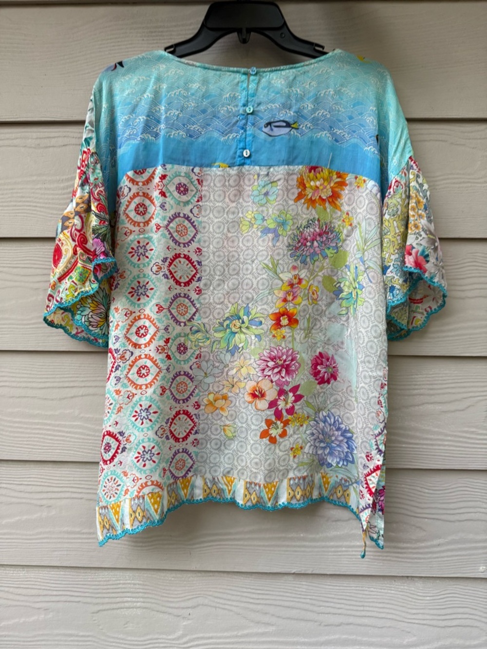 Johnny was Belize Eloise floral collage top - Picture 7 of 11